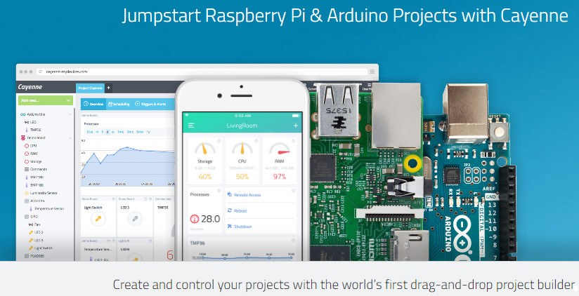 Cayenne - облачный сервис для создания устройств IoT с Arduino или RPi
