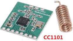 Радиомодуль CC1101 SPI 868 МГц и антенна неорого
