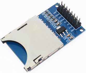 Модуль с гнездом для карты памяти SD MMC  с преобразованием уровней логики и регулятором LDO